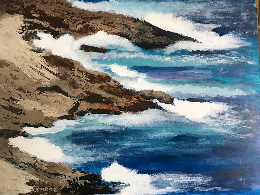 Pacific Coast Painting by Michele Turney
