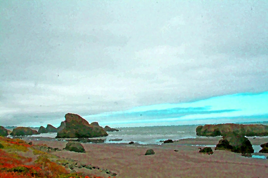 Pacific Coast Photograph - Pacific Coast Rocks by Joseph Coulombe