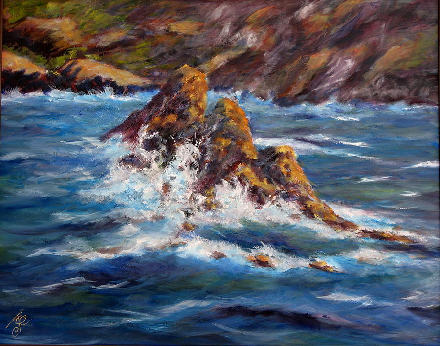 Sea Coast Painting - Pacific Coast by Thomas Restifo