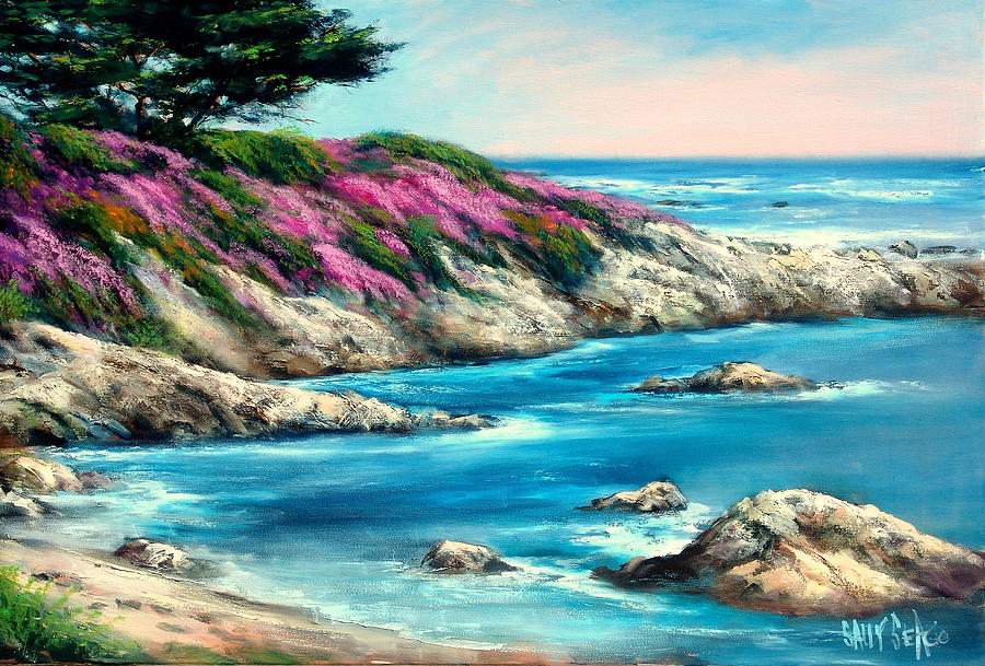Flower Painting - Pacific Cove by Sally Seago