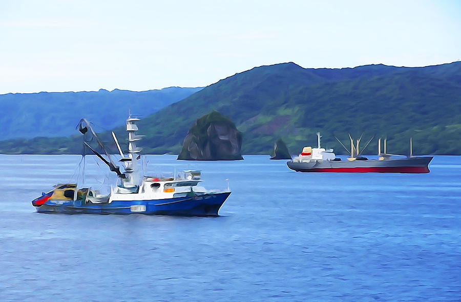 Pacific Fishing Ships Photograph by Dennis Cox