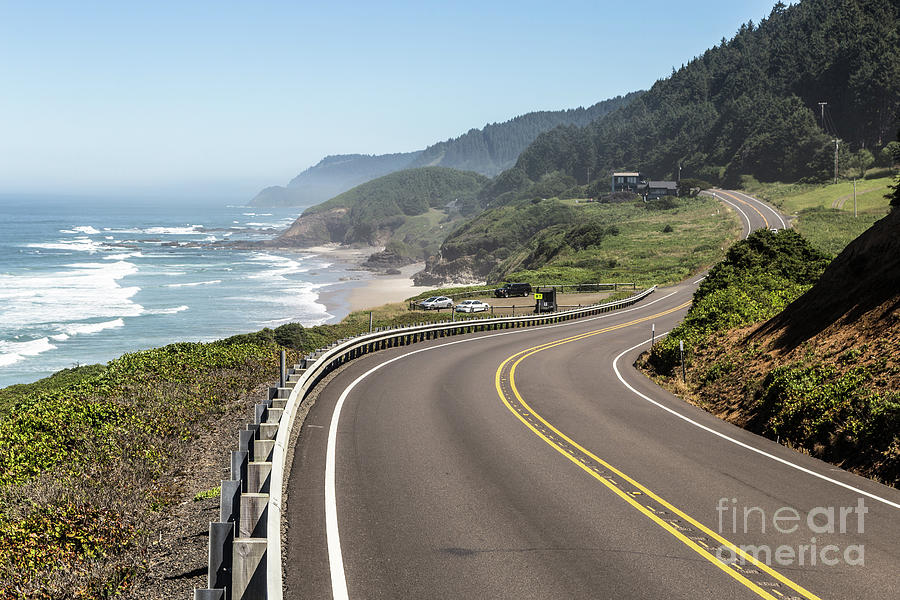 Pacific highway in Oregon Photograph by Didier Marti