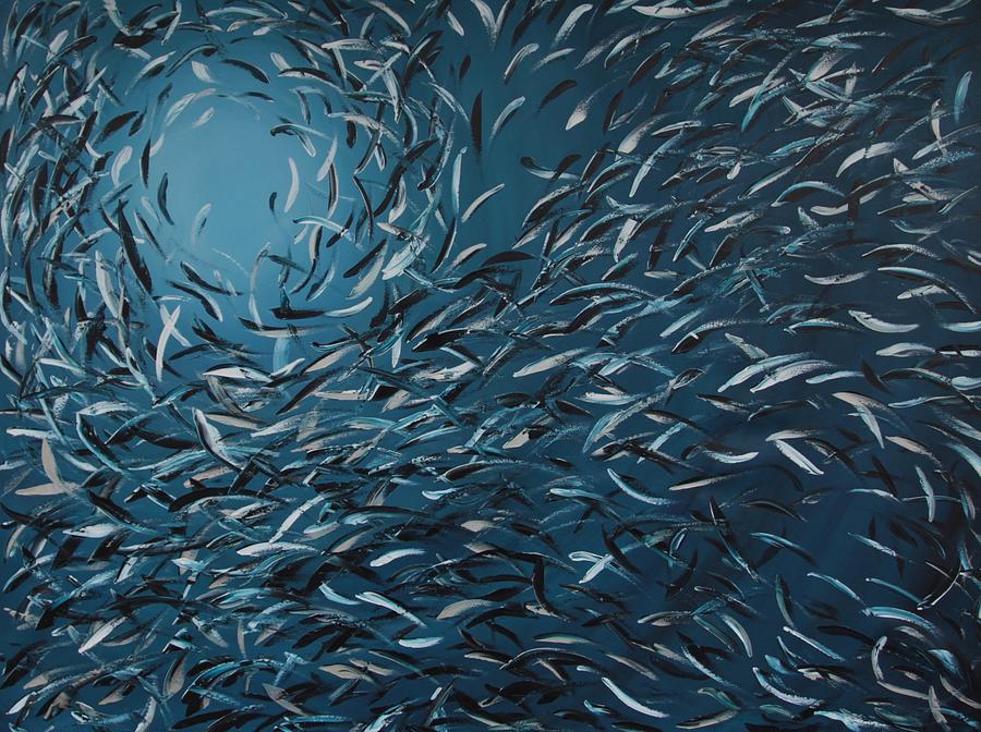 Water Painting - Pacific by Lilu Lilu Water Painting - Pacific by Lilu Lilu