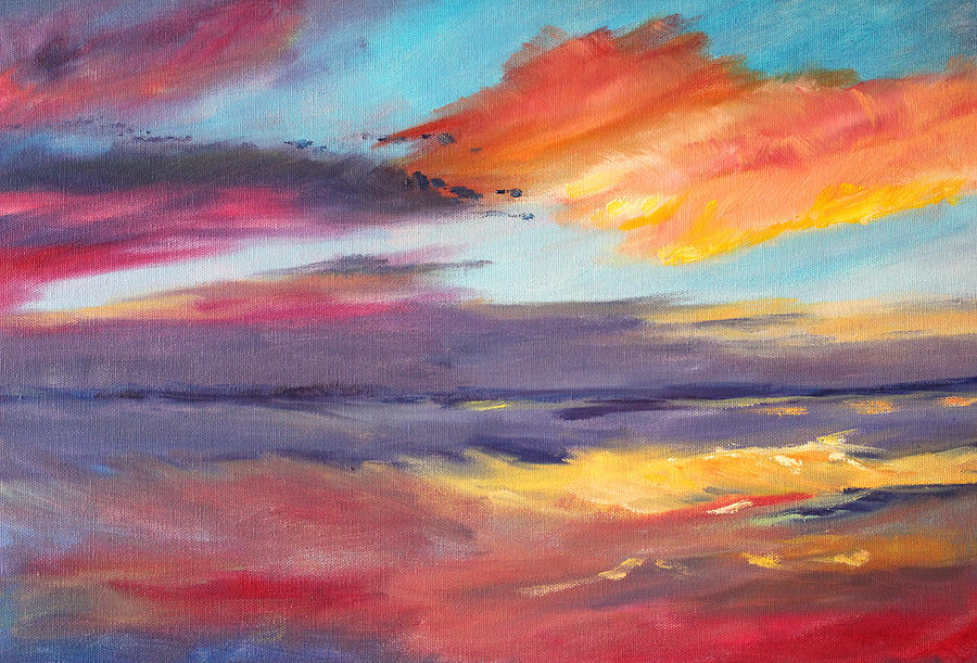 Pacific Morning Painting by Nancy Merkle