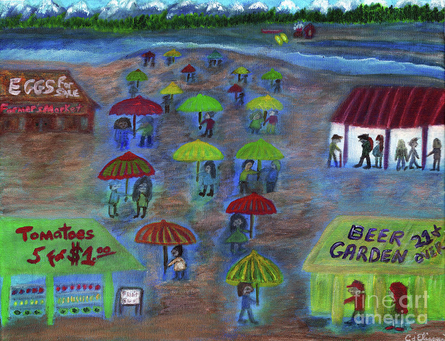 Pacific Northwest Farmers Market Painting