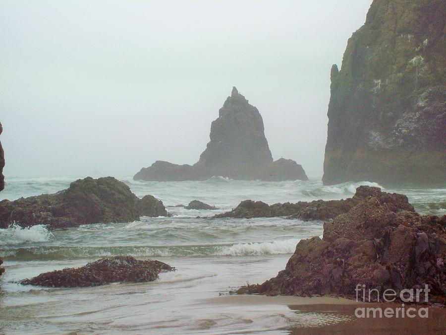 Pacific Ocean Storm on the Rocks Photograph by Carol Riddle