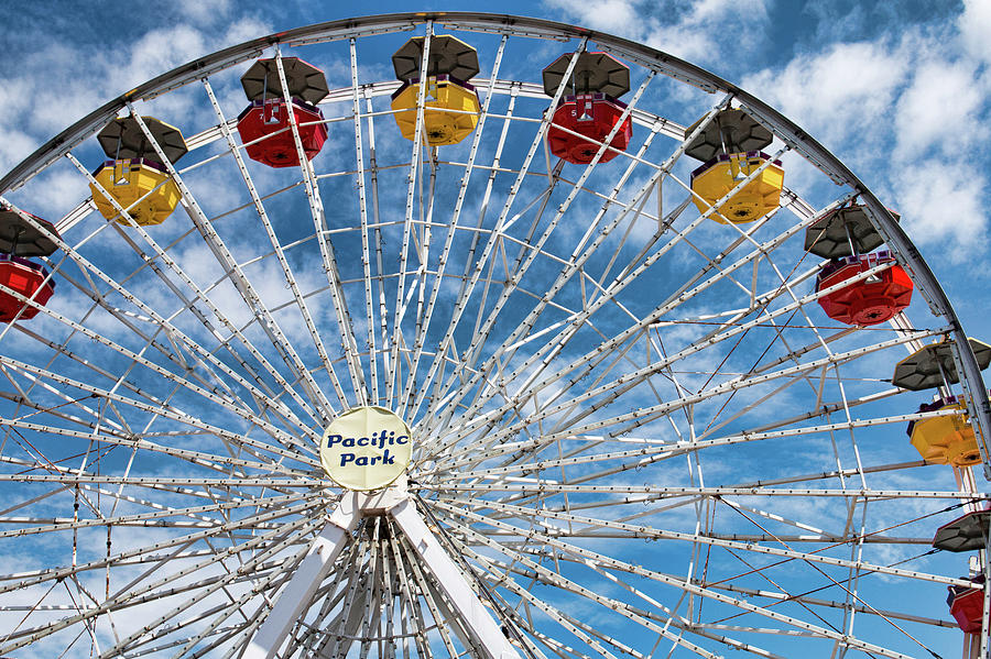 Pacific Park Ferris Wheel Photograph by Kristia Adams
