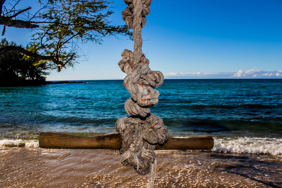 Abstract Photograph - Pacific Rope Swing by JJ Tondo
