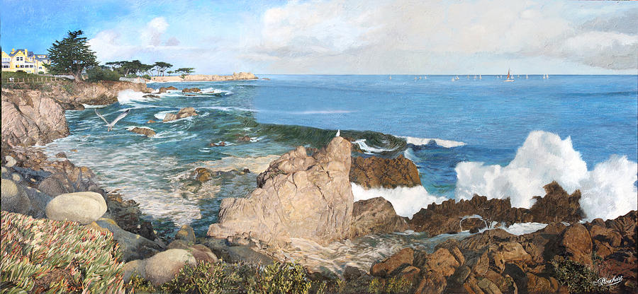 Pacific Grove Painting - Pacific Splendor by Philippe Plouchart