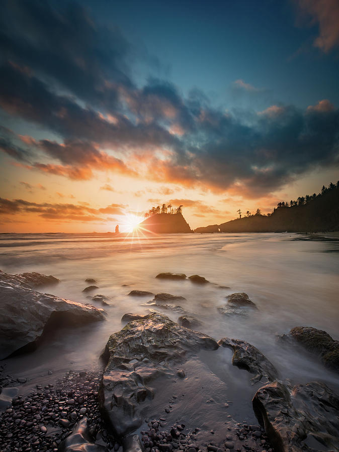 Pacific Sunset At Olympic National Park Photograph