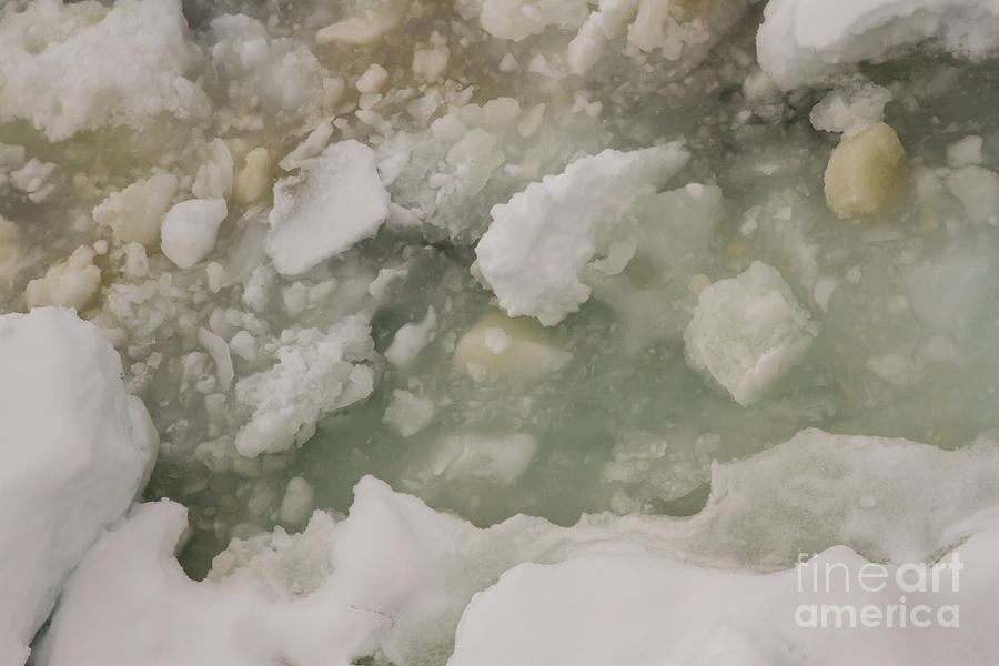 Pack ice colors and textures Photograph by Karen Foley