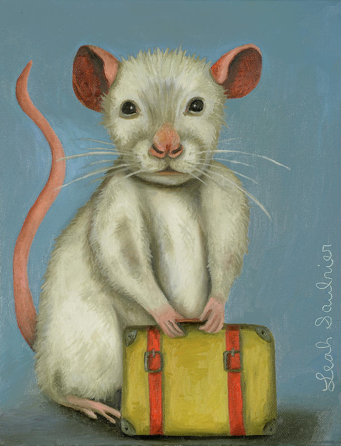 Mouse Painting - Pack Rat 2 by Leah Saulnier The Painting Maniac