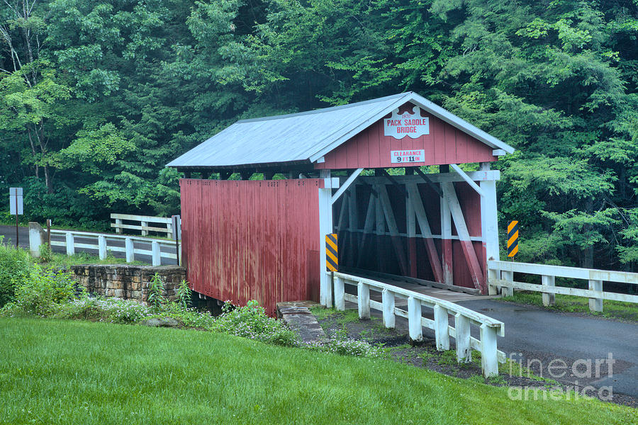 Pack Saddle Covered Bridge Photograph by Adam Jewell