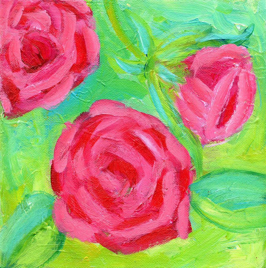 Pack Your Rose Colored Glasses 4 Painting by Marcy Brennan
