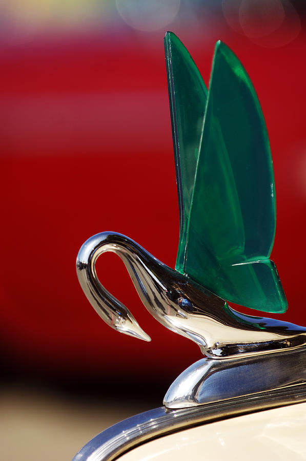 Car Photograph - Packard Cormorant Hood Ornament by Jill Reger
