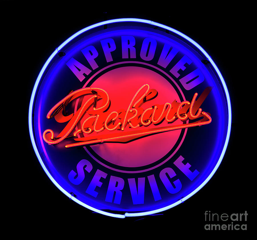 Packard Neon Sign Photograph by M G Whittingham