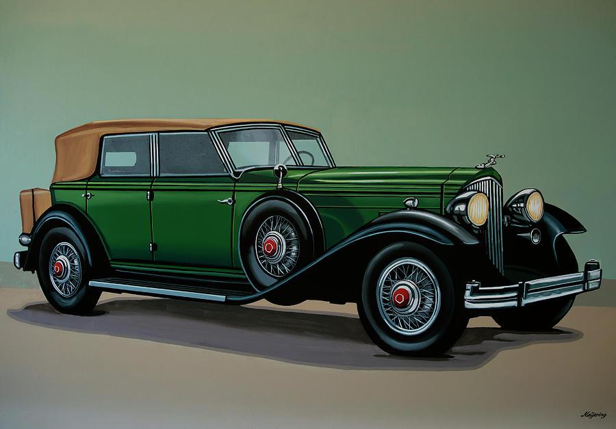 Packard Twelve Phaeton 1934 Painting Painting by Paul Meijering