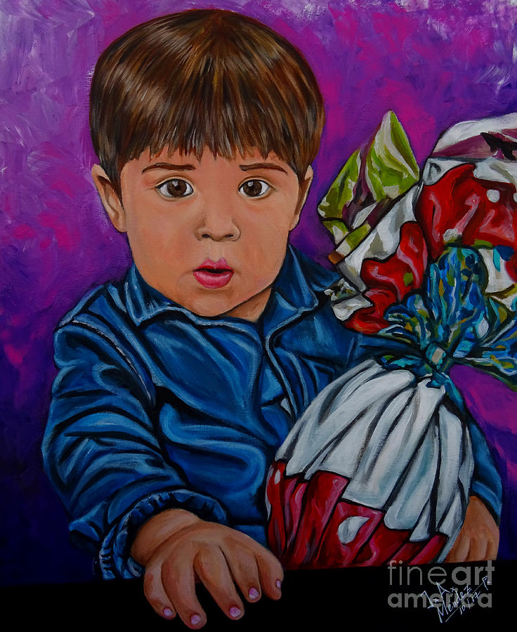 Portrait Painting - Paco Encargo by Jose Antonio Mendez