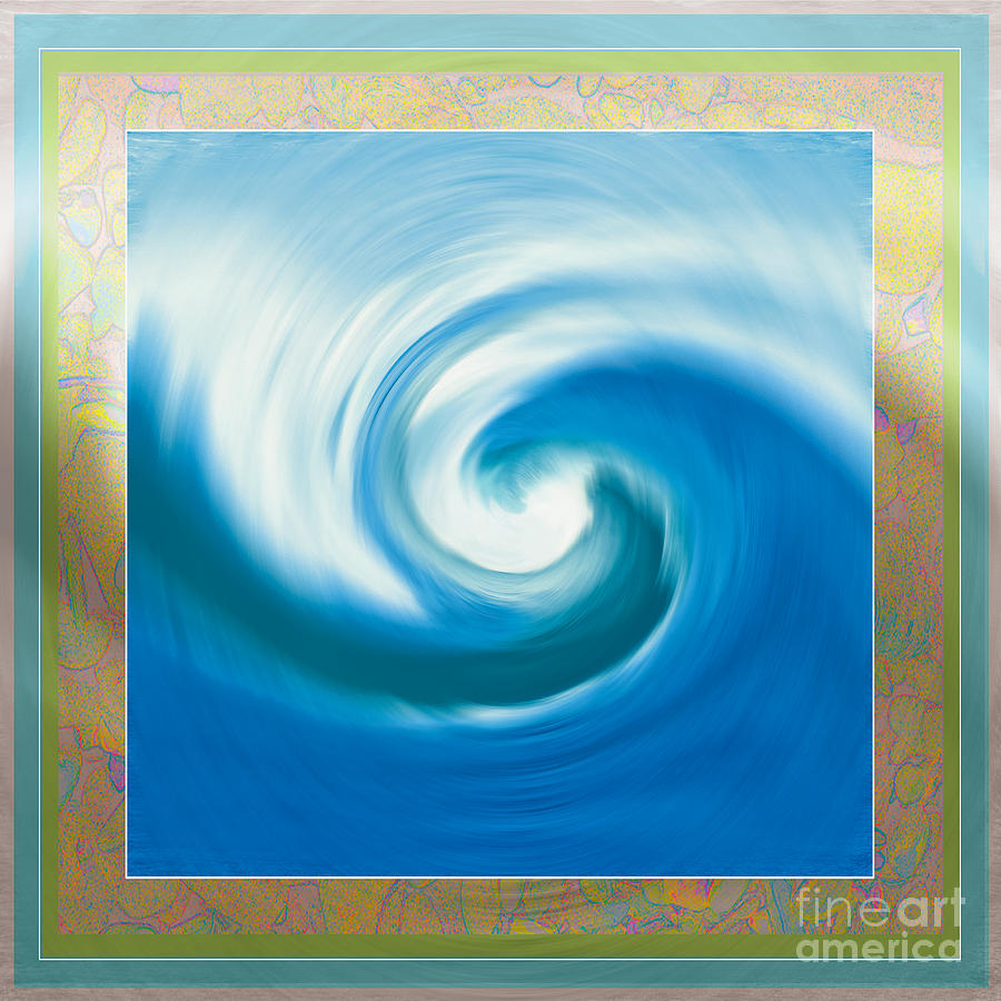 PacSwirl with border Painting by Shelley Myers