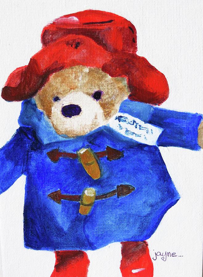 Boot Painting - Paddington Bear by Jayne Lucas