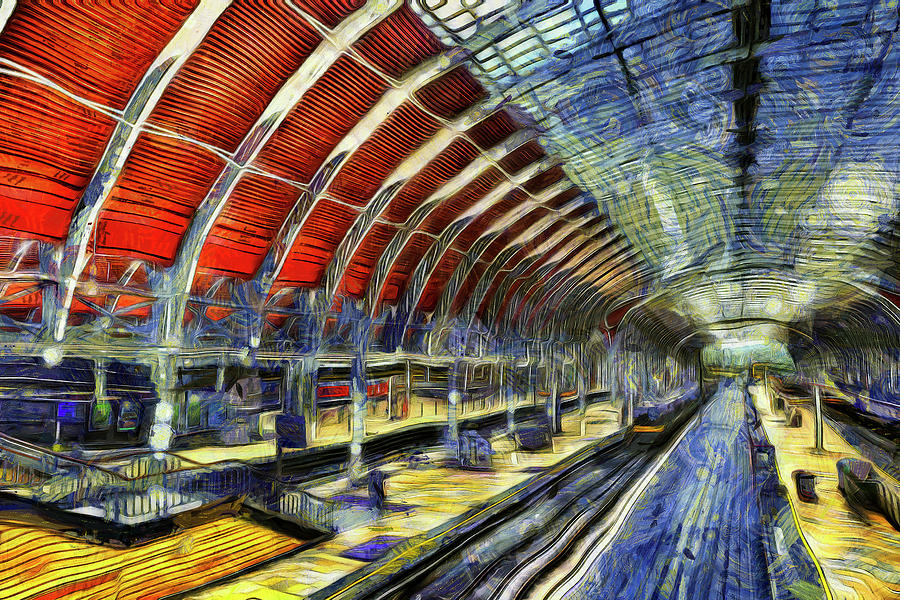 Vincent Van Gogh Photograph - Paddington Station Van Gogh by David Pyatt