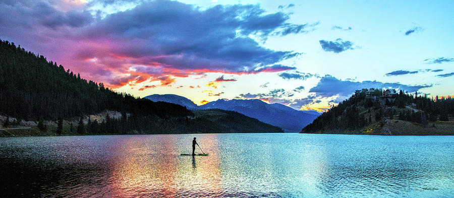 Paddle Boarder on Lake Dillon Photograph by Stephen Johnson