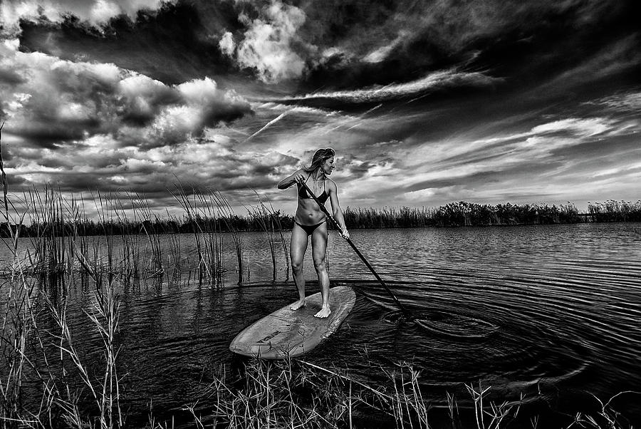 Paddle Boarding Photograph by Kevin Cable