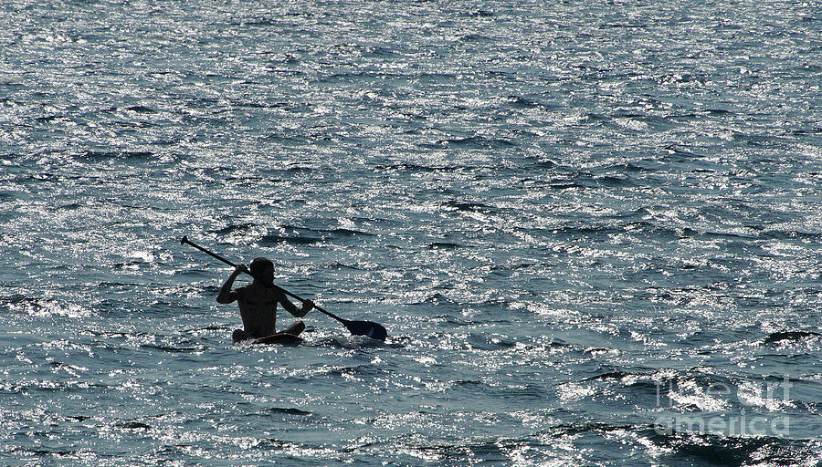Paddle Surfer-Signed-#0599 Photograph by J L Woody Wooden