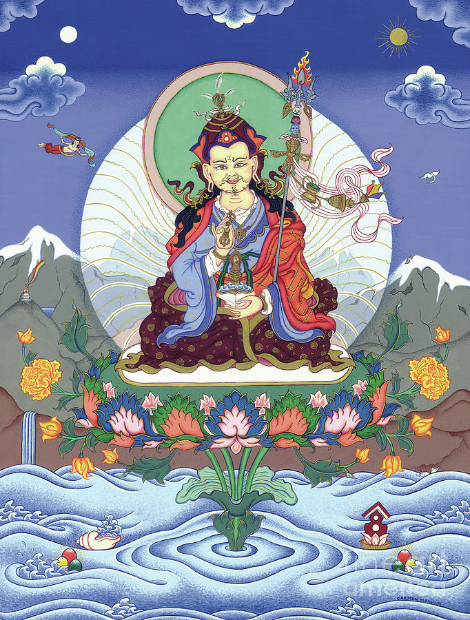 Padmasambhava Painting by Carmen Mensink