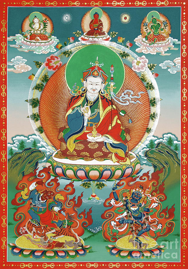 Padmasambhava Painting by Sergey Noskov