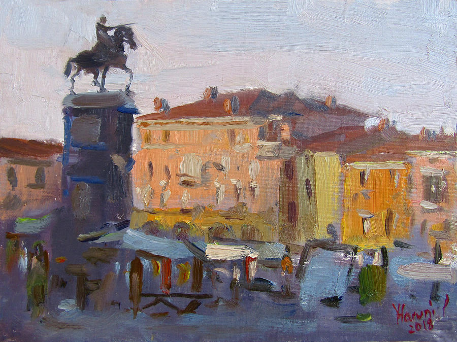 City Painting - Padua Italy by Ylli Haruni