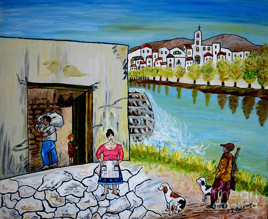 Paesaggio siciliano Painting by Loredana Messina
