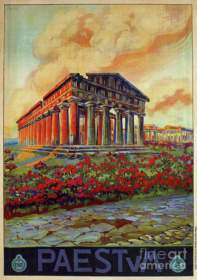 Paestum Ancient Greek Temple Drawing By Aapshop Request that they draw a replica of their favorite part of the temple, using the book as a guide. paestum ancient greek temple by aapshop