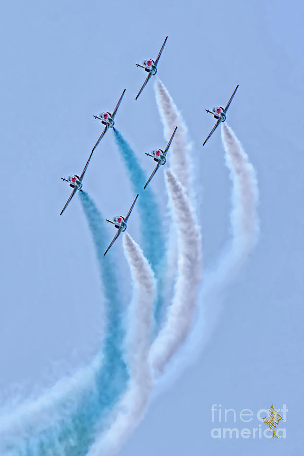 PAF ShedilAerobatic Team Formation Flight Photograph by Syed Muhammad Munir ul Haq