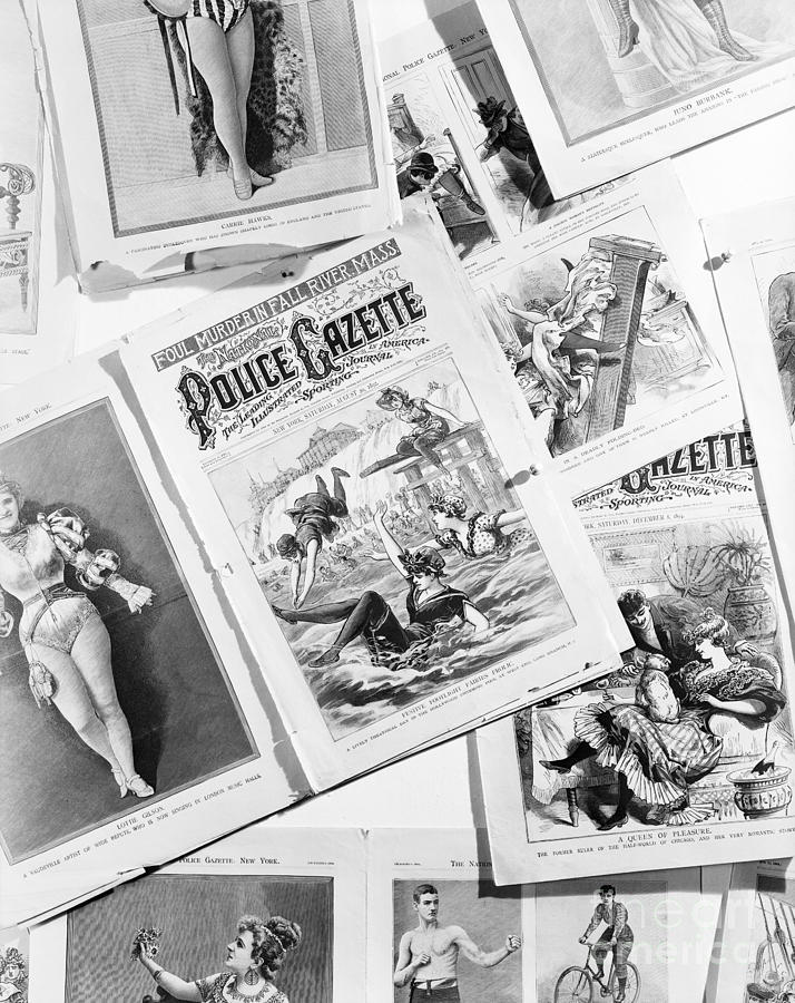 Pages From Police Gazette, C.1890s Photograph by H. Armstrong Roberts/ClassicStock