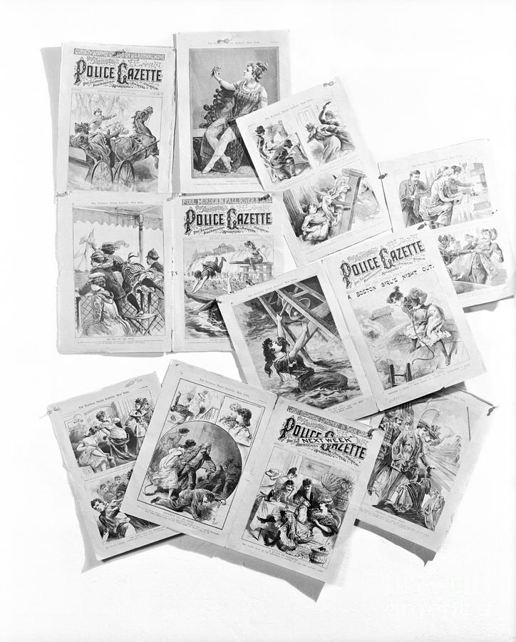 Pages From Police Gazette Photograph by H. Armstrong Roberts/ClassicStock
