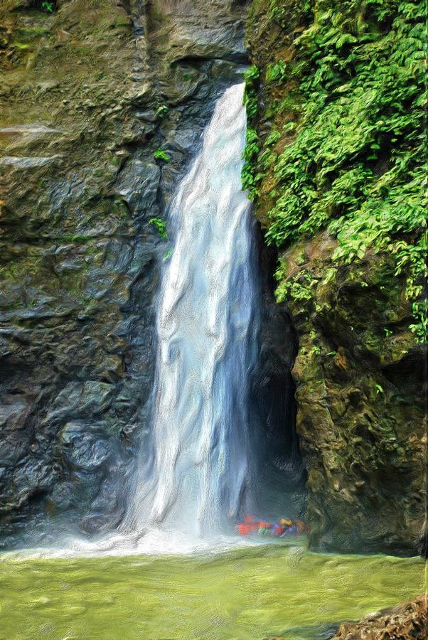 Waterfalls Digital Art - Pagsanjan Falls by Bong Bernardo