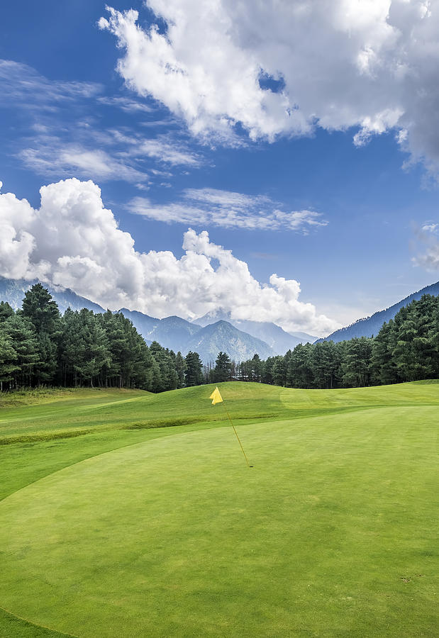 Pahalgam Golf Course with mountains in background Photograph by Kunal -  Pixels