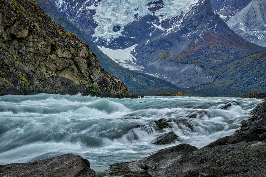 Paine River Rapids - Patagonia Photograph by Stuart Litoff