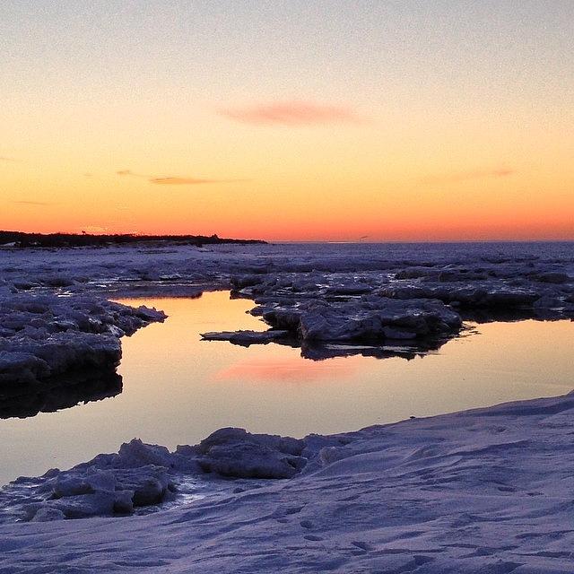 Paines Creek To The Frozen Bay Photograph by Amy Coomber Eberhardt