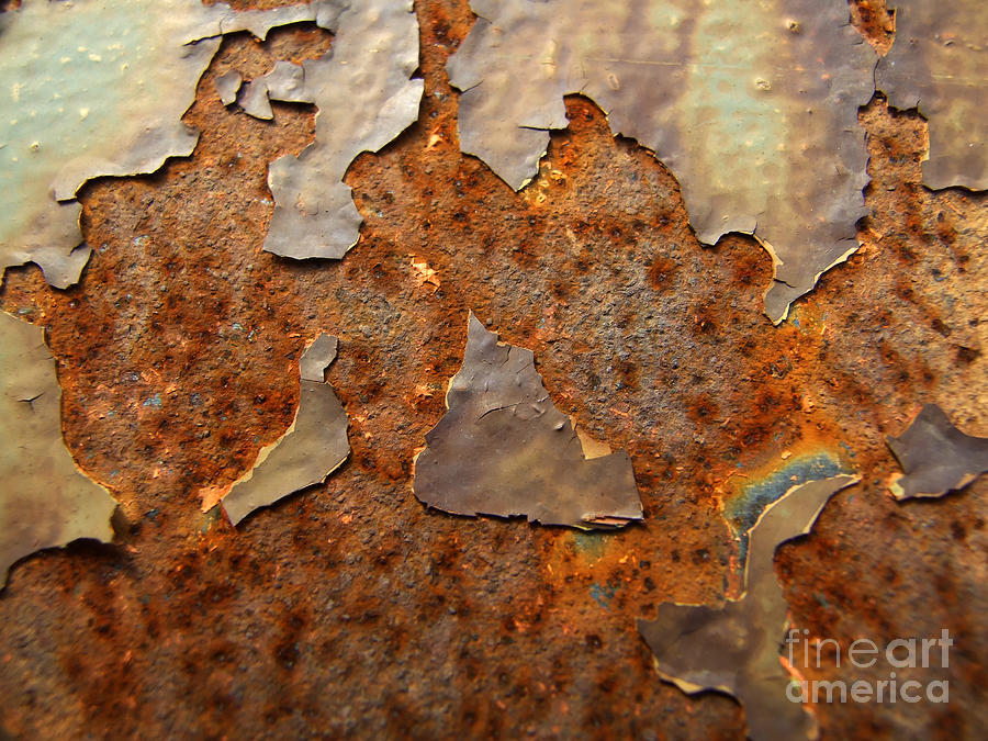 Paint and Rust Photograph Photograph by Kristen Fox