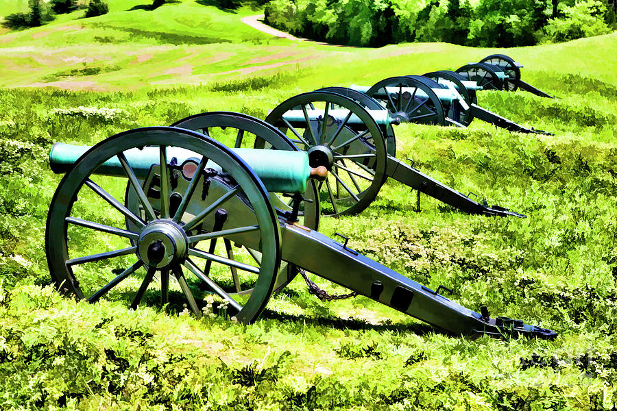 Paint Artillery Civil War Vicksburg War 1863 Photograph by Chuck Kuhn
