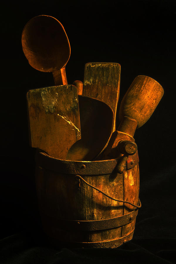 Paint Bucket and Tools Photograph by Andrew Wohl