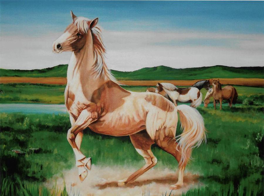 Blue Sky Painting - Paint by DC Houle Blue Sky Painting - Paint by DC Houle