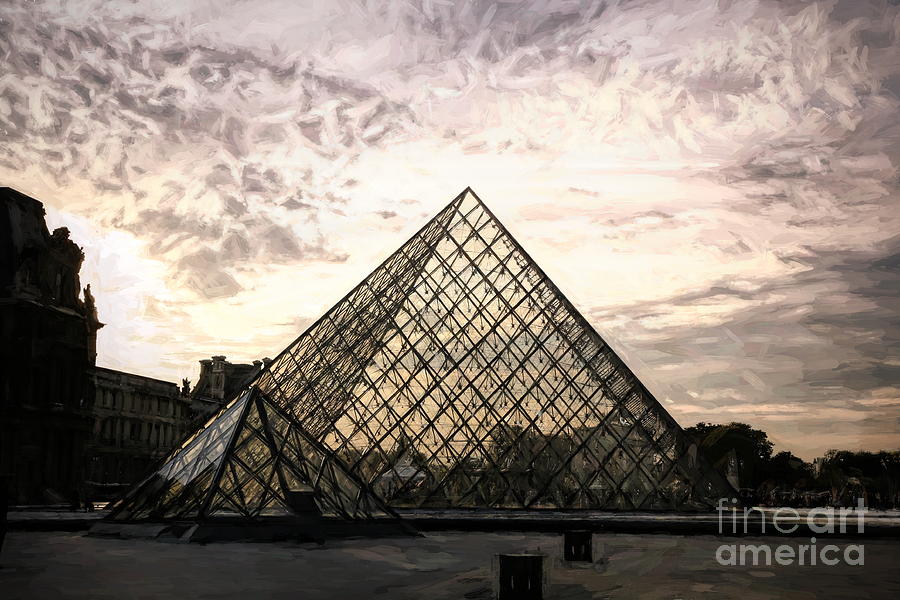Paint Filters The Louvre Paris France  Photograph by Chuck Kuhn