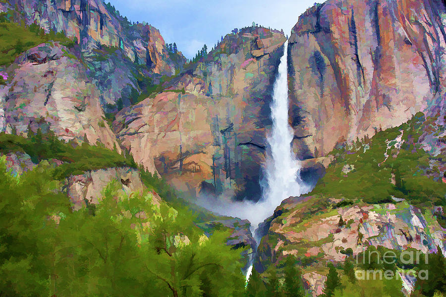 Paint Pano Yosemite  Photograph by Chuck Kuhn