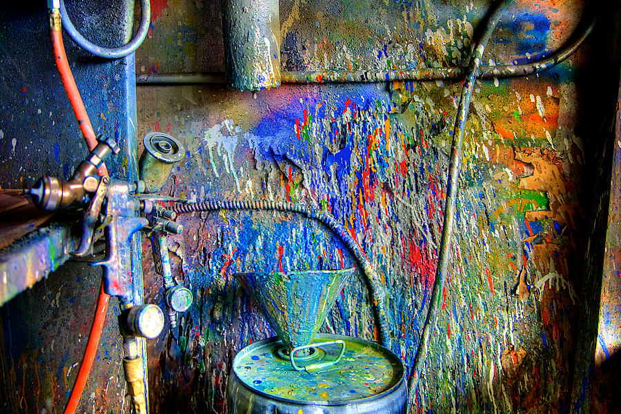 Paint Spatter Photograph by William Wetmore
