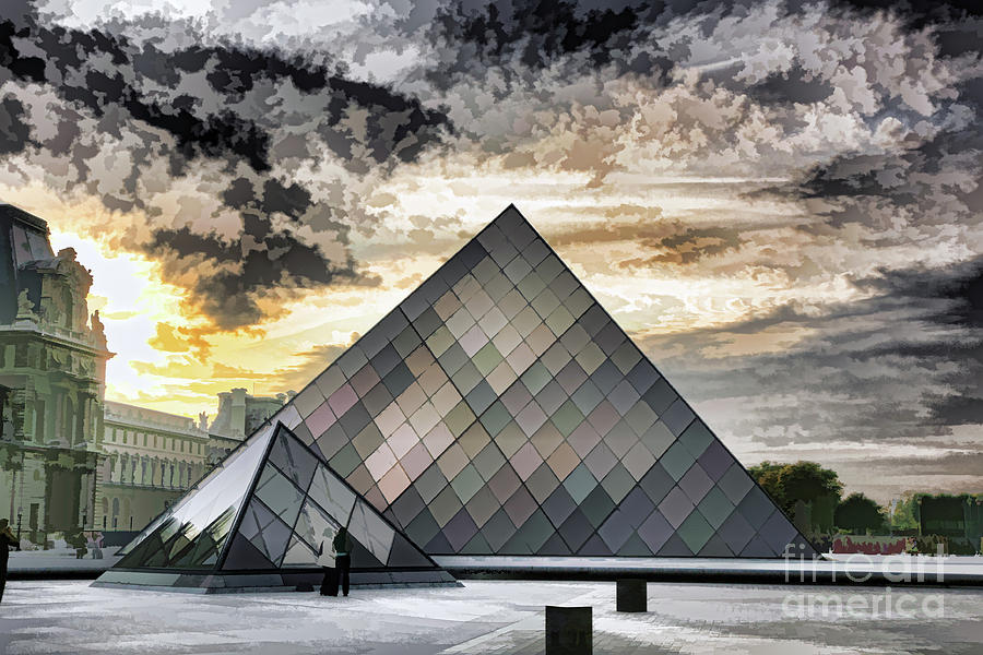 Paint The Louvre II Photograph by Chuck Kuhn