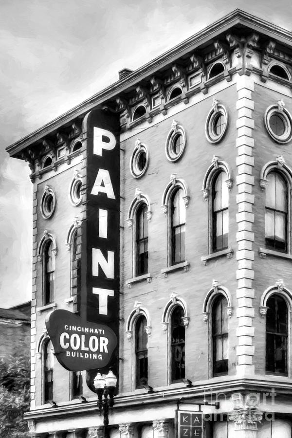 Paint The Town Black and White  Photograph by Mel Steinhauer