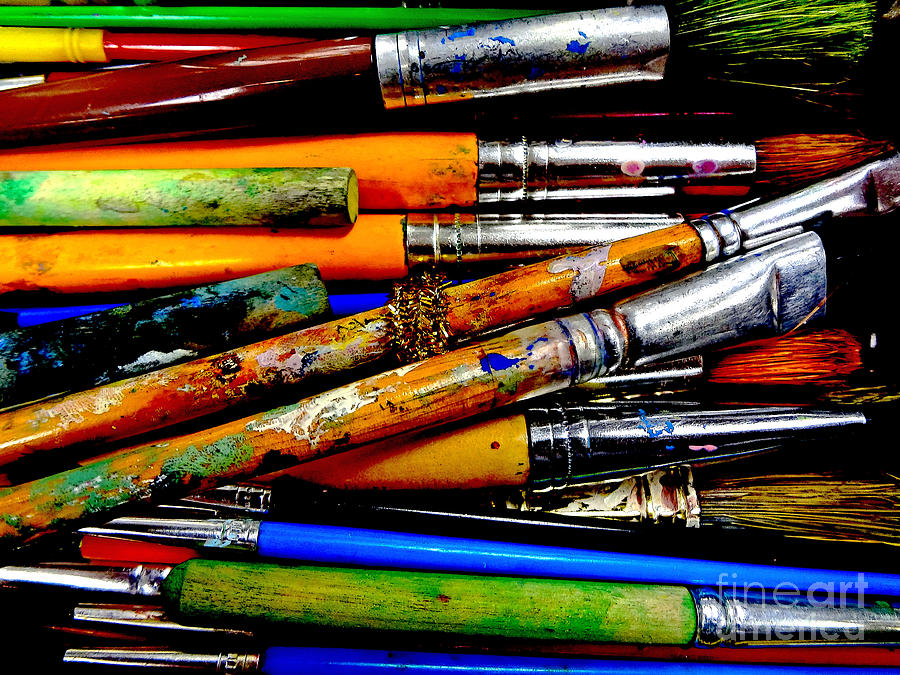 Paintbrushes Photograph by Eddy Mann